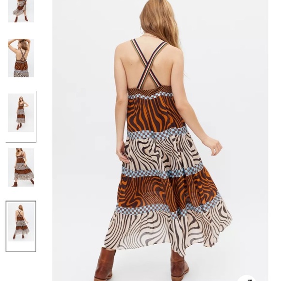 SALE! Kimchi blue Boho midi dress - Picture 1 of 2